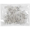 Orecchini a bottone Creativ Company, L: 13 mm, placcati in argento, 100 pezzi, 1 scatola
