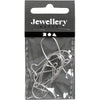 Orecchini Creative Company, l: 25 mm, placcati in argento, 6 pezzi 1 scatola