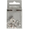Creativ company https: www.cchobby.nl clip-on-oorbellen-l-16-5-mm-b-1-5-mm-gatgrootte-1-6-mm-verzilverd-6-stuk-1-doos