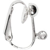 Creativ company https: www.cchobby.nl clip-on-oorbellen-l-16-5-mm-b-1-5-mm-gatgrootte-1-6-mm-verzilverd-6-stuk-1-doos