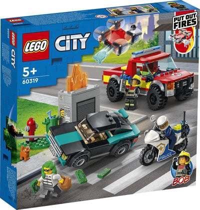 Pic LEGO CITY 60319 AMP de la brigada de fuego; Compra policial