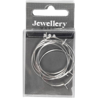 Orecchino Creative Company, d 30 mm, placcato argento, 6 pezzi 1 scatola