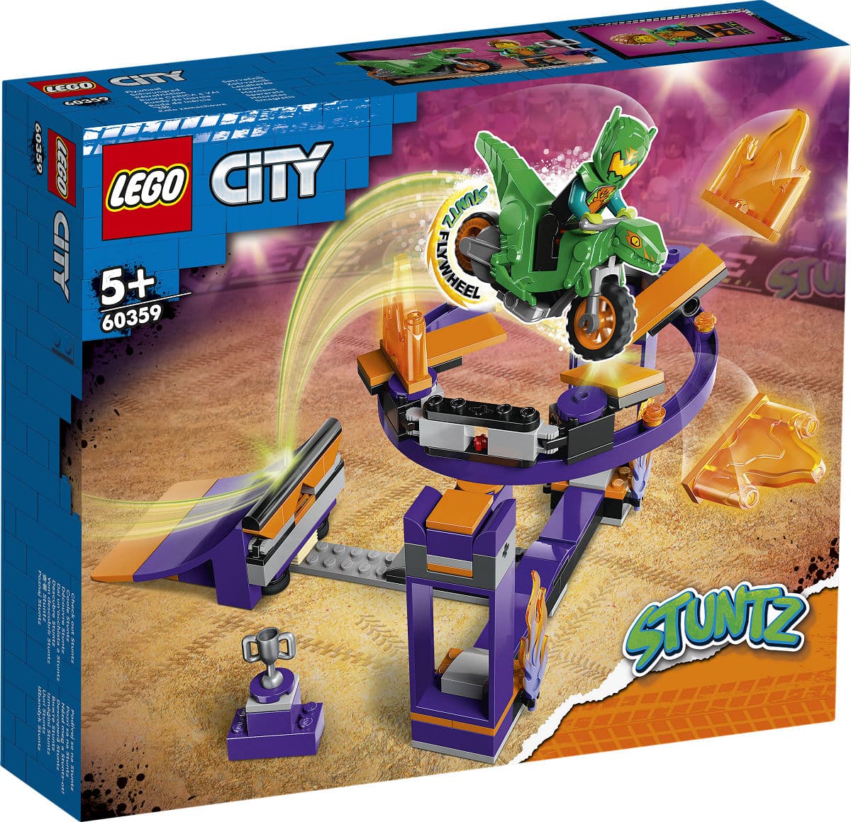 Lego city - uitdaging: dunken met stuntbaan constructiespeelgoed (60359)