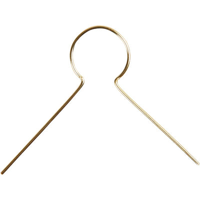 Colgante de metal Creativ company, l. 22 mm, medida agujero 8 mm, chapado en oro, 50 unidades 1 caja