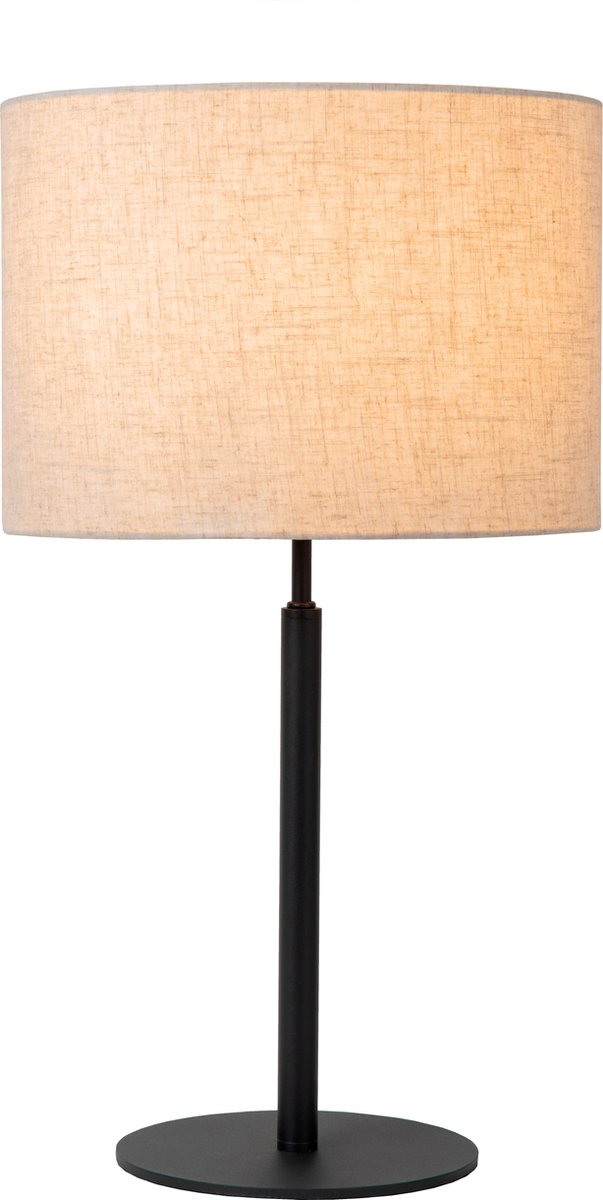 Lucide maya - lámpara de mesa - ø 26 cm - 1xe27 - beige - japandi