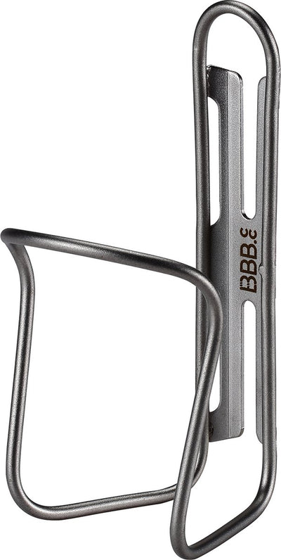 Bbb Cycling steelcage - portabidón de acero inoxidable - 30 mm - múltiples opciones de montaje - bicicleta de carreras, gravel MTB - portabotellas plateado - bbc-51