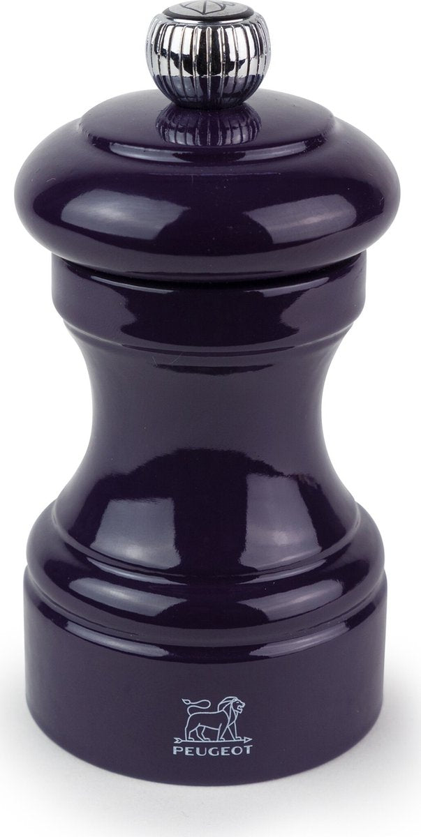 Peugeot bistro pepper mill 10 cm - eggplant - PEFC wood