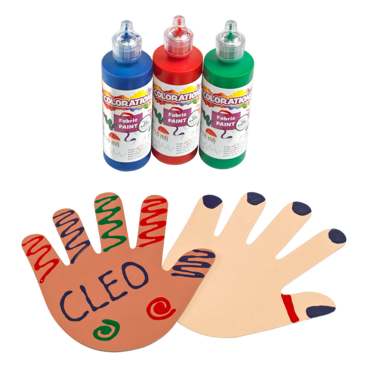 Colorazioni - colori come me mani, set da 24 (4 colori)
