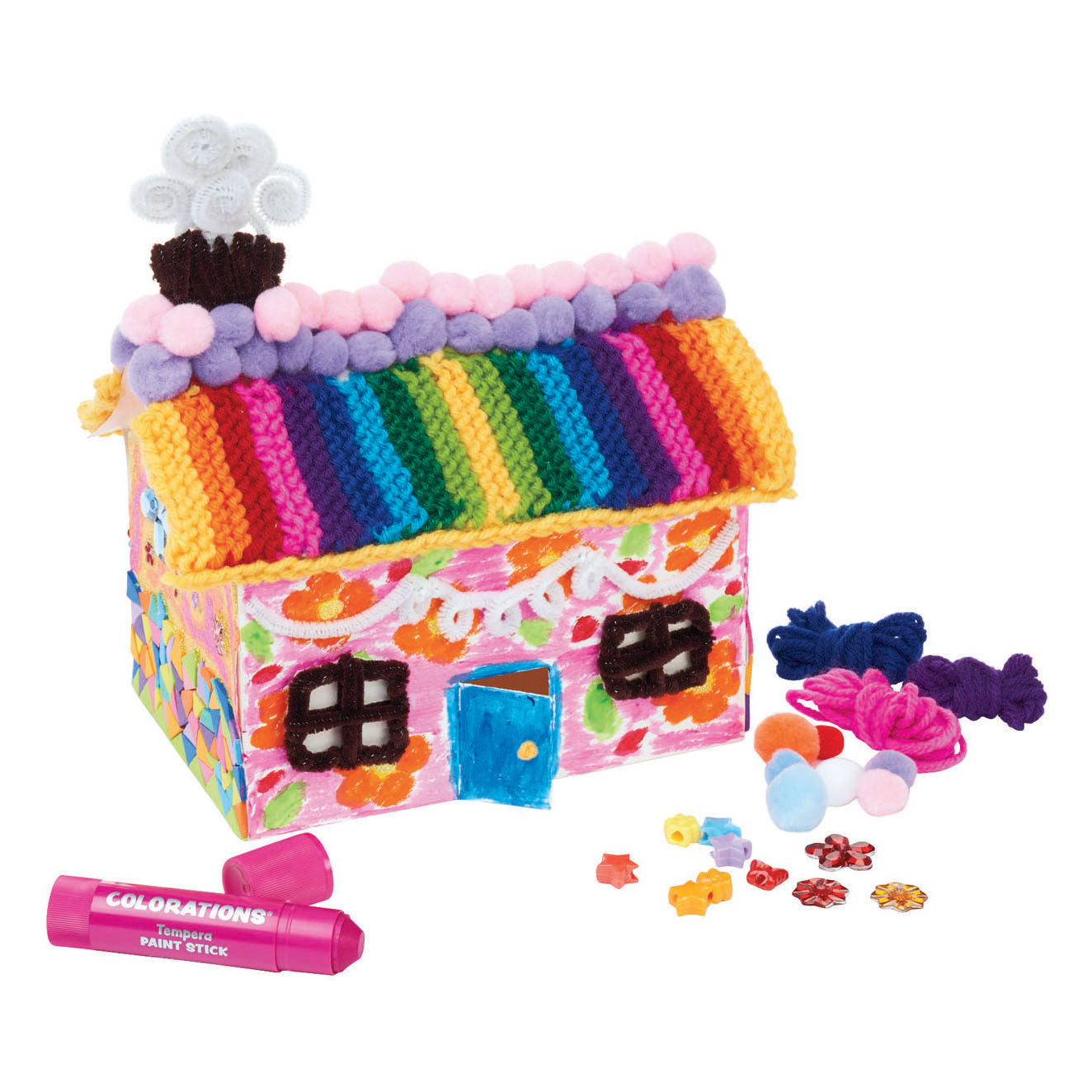 Colorations 3d papieren vouw huizen, set van 20