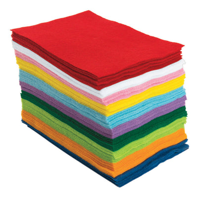 Coloraciones: sábanas de fieltro fácil, conjunto de 100 (10 colores)