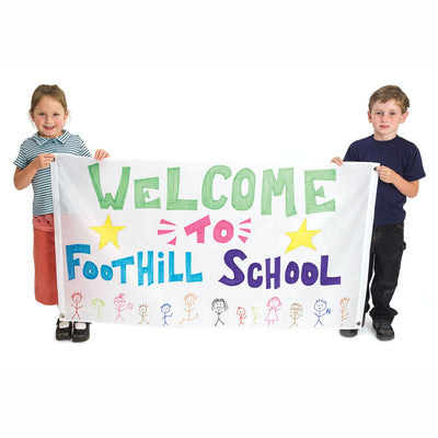 Colorazioni - Decora il tuo banner in nylon Groot bianco, set di 2