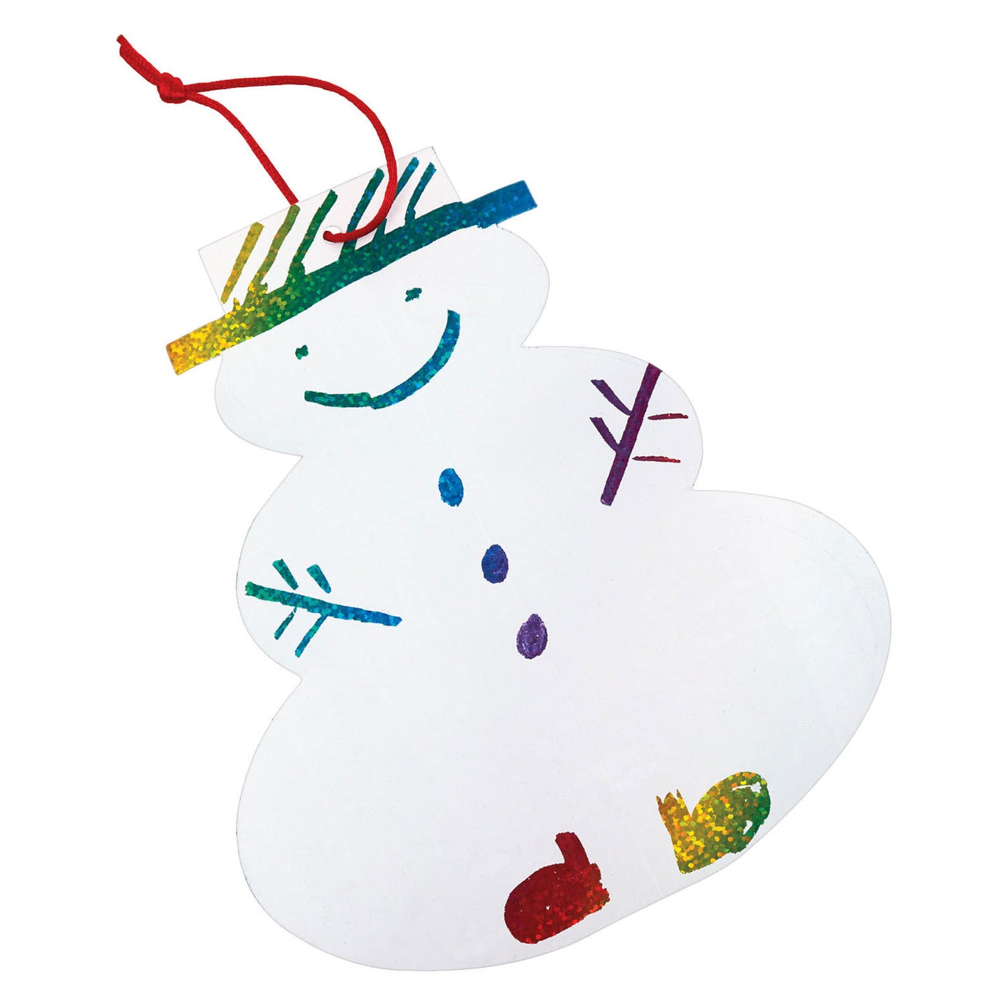 Colorations Scratch Card Snowman Hanger, conjunto de 24