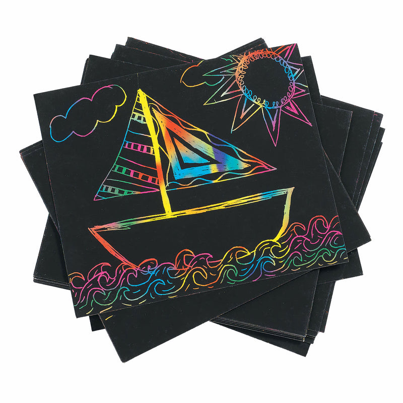 Colorations - kraskaart regenboog kleuren, set van 100