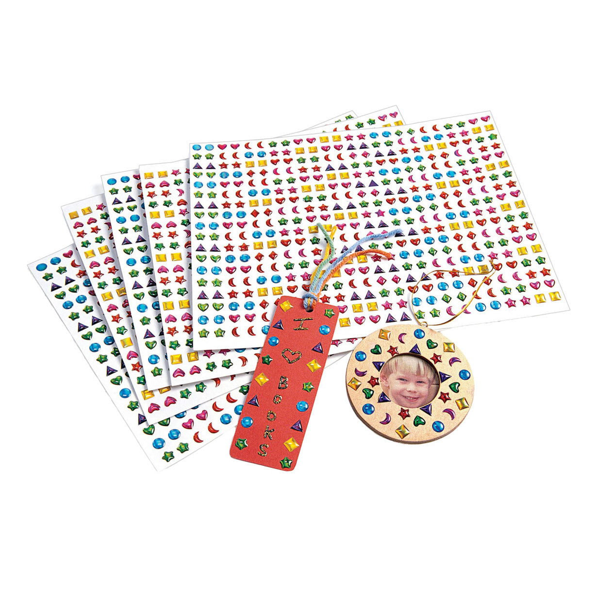 Colorations 3D Gemstone Stickers, 2150pz.