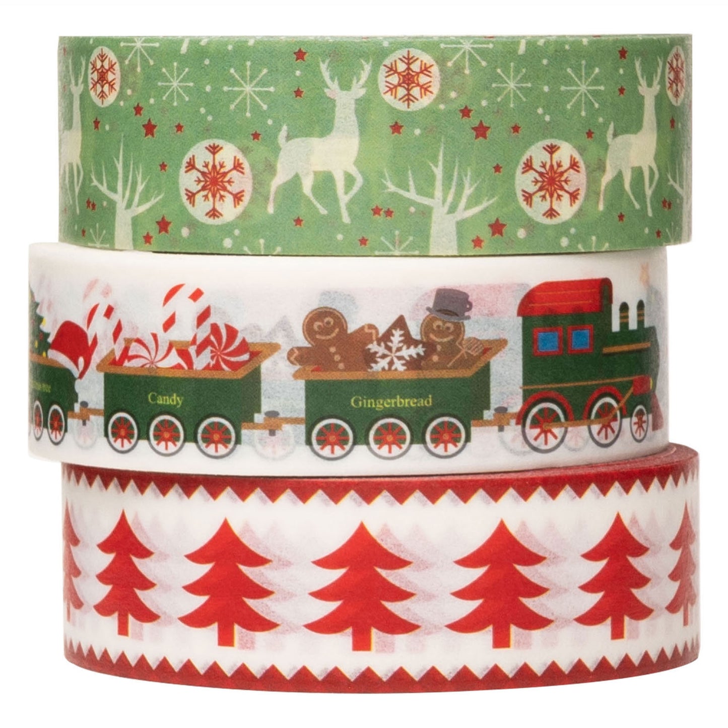 Coloraciones - Washi Tape Christmas 3 Rolls, 5mtr.