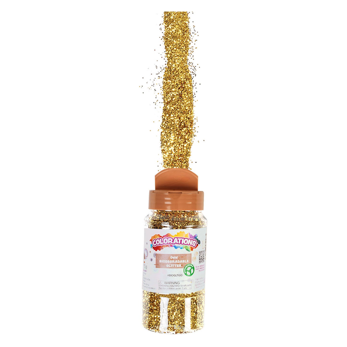 Coloraciones de oro de brillo degradable orgánico, 113 gramos