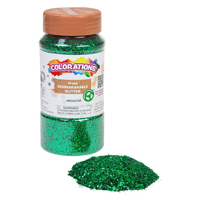 Colorations Biologische Afbreekbare Glitter Groen, 113 gram