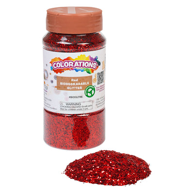 Colorations Biologische Afbreekbare Glitter Rood, 113 gram