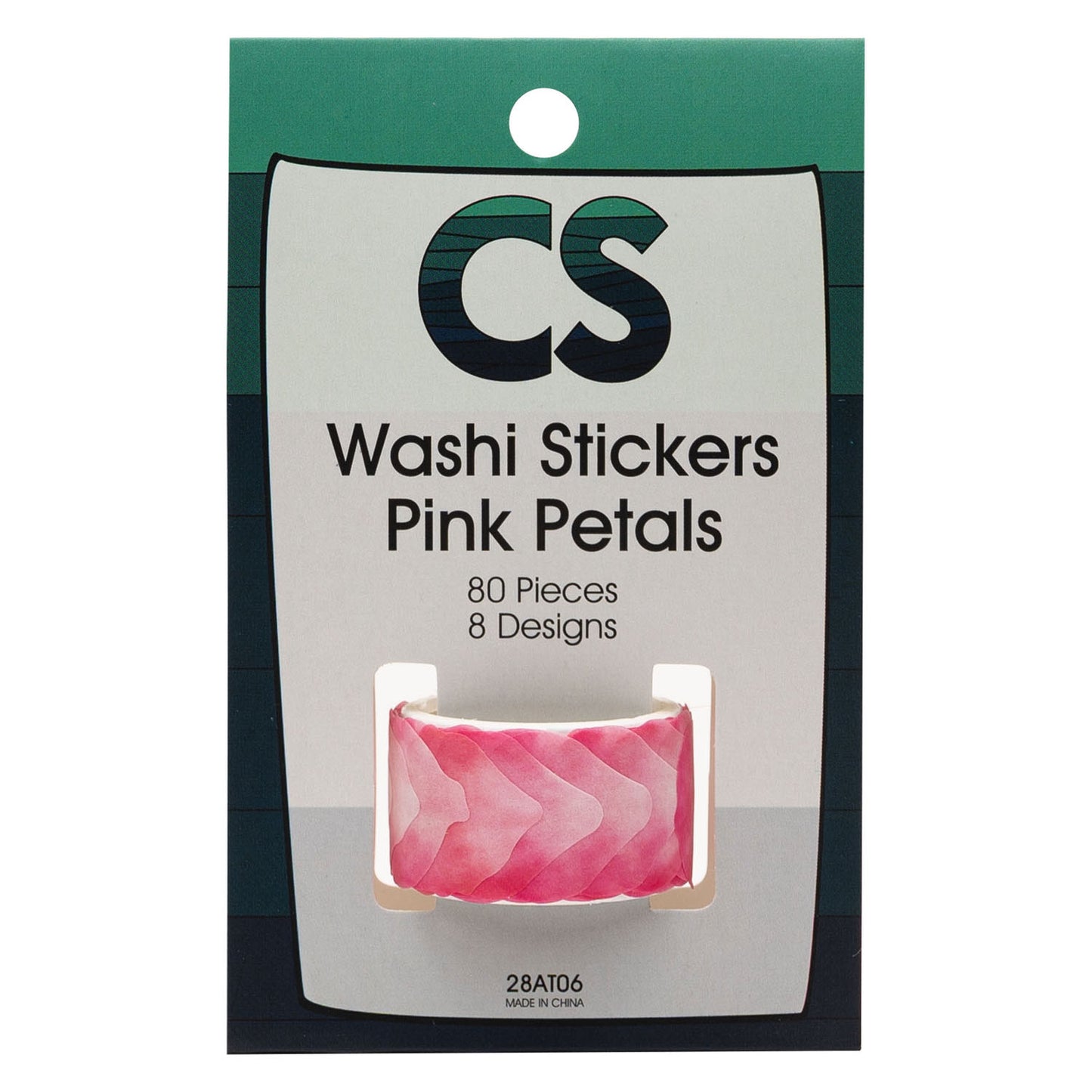Colorazioni adesive Washi Petali rosa, 80 °.