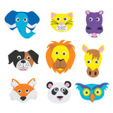 Colorations - foam dierengezichten maken knutselset, 36dlg. - afbeelding 2