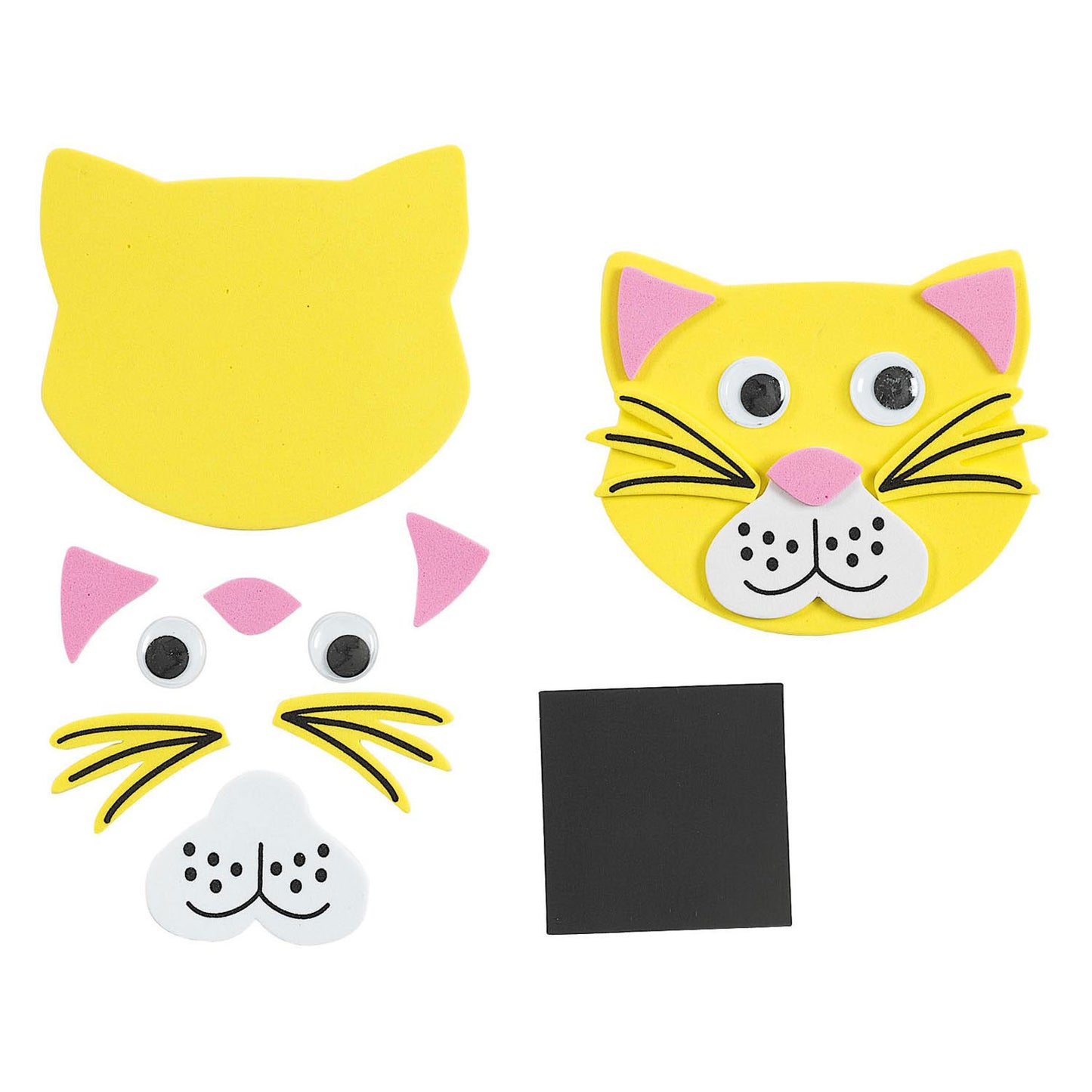 Colorazioni facce animali in schiuma rendono il set artigianale, 36dlg.