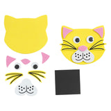 Colorations - foam dierengezichten maken knutselset, 36dlg. - afbeelding 3