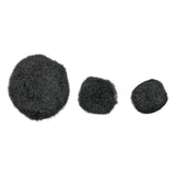 Colorations - pom poms zwart, 100st. - afbeelding 2