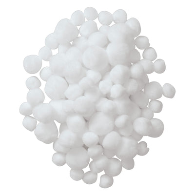 Colorations - pom poms wit, 100st.