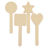 Colorations - diy houten stokvormen 4 designs, 20st. - afbeelding 1