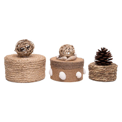 Colorazioni - Paper -Mache Boxes Round, 3st.