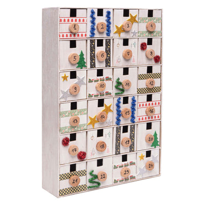 Colorations - Paper -Mache Box - Calendario dell'Avvento