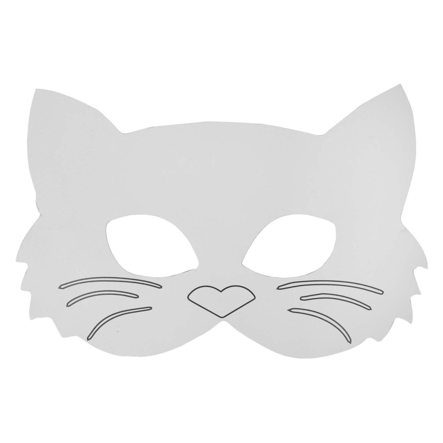 Colorazioni - Maschere per animali di carta, 16st.