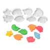 Colorazioni - stampi di espressione animali marini, 8pz.
