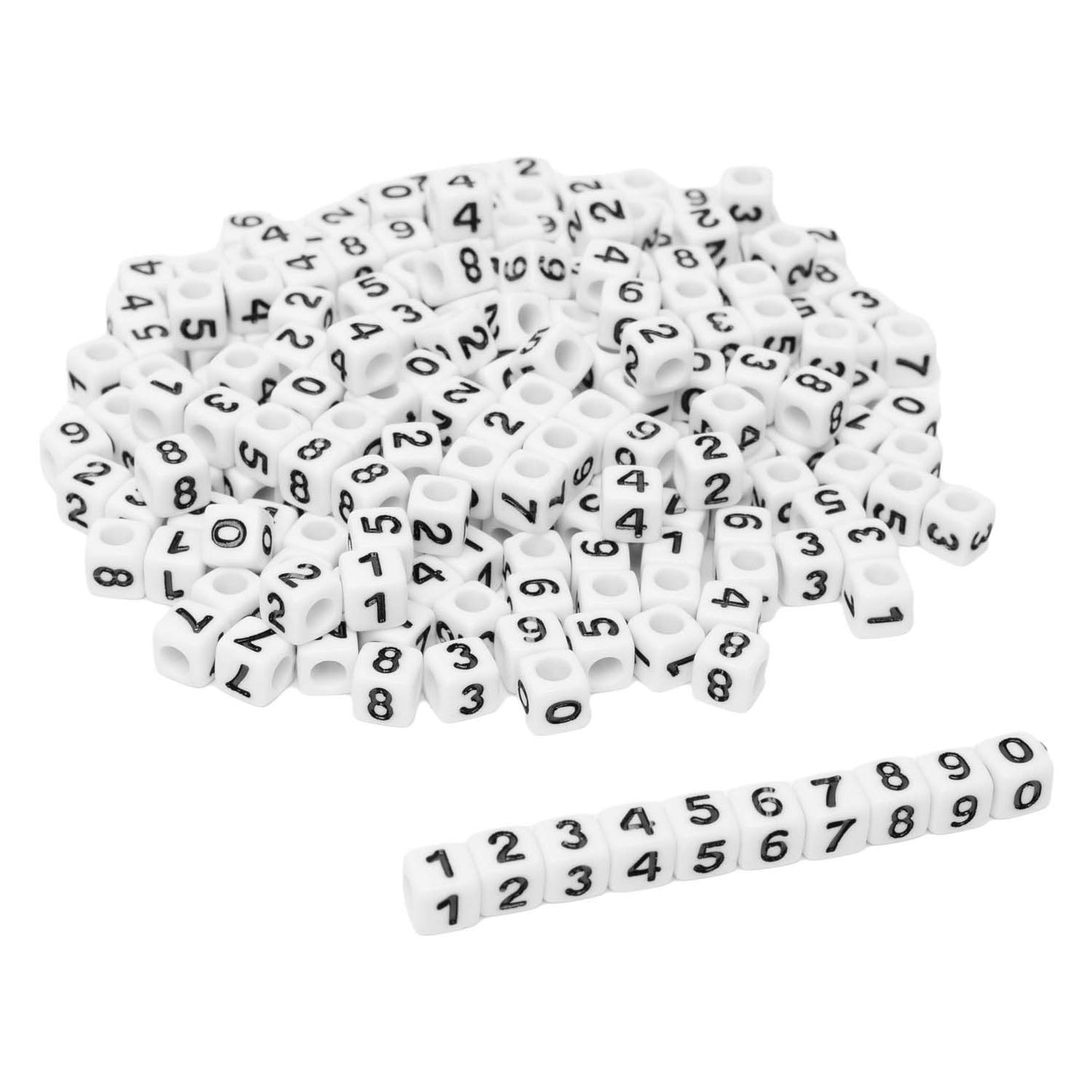 Colorazioni - perle numeriche, 7mm, 300st.