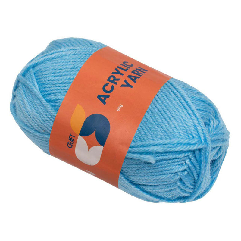 Colorazioni - Filato acrilico azzurro, 50G