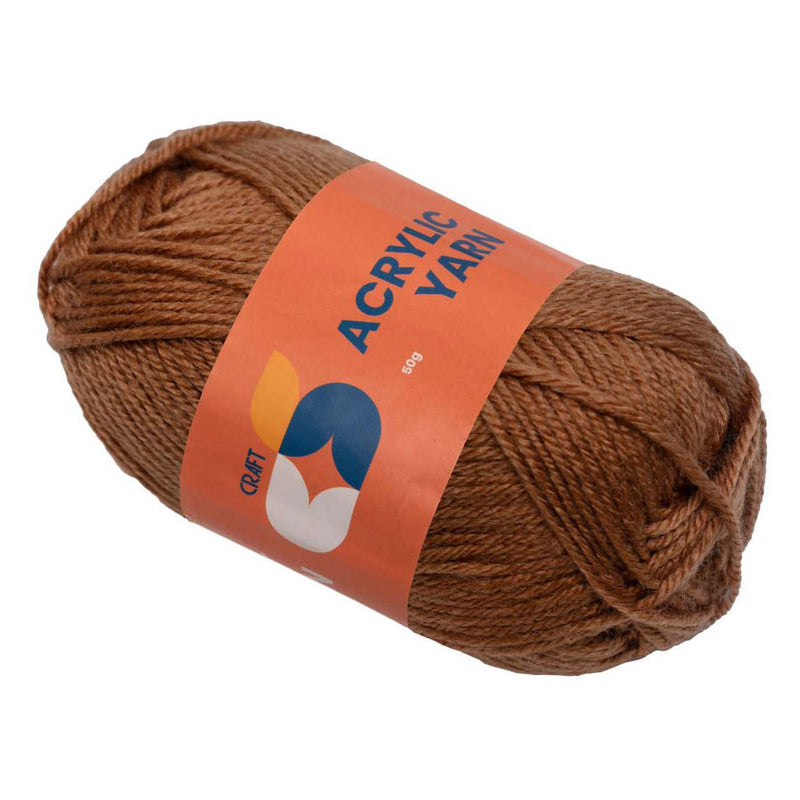 Colorazioni - Filati acrilici marrone, 50G