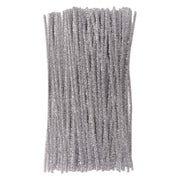 Colorations - zilverkleurig metallic chenilledraad, 100st. - afbeelding 1
