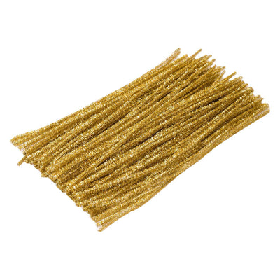 Colorazioni - filo di Chenille metallico colorato d'argento, 100 °.