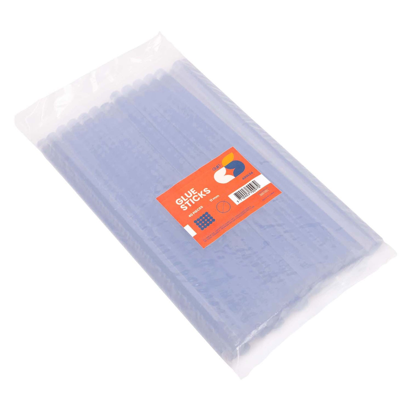 Colorazioni - Sticchi di colla di fusione trasparente - 11x 250 mm, 40 °.