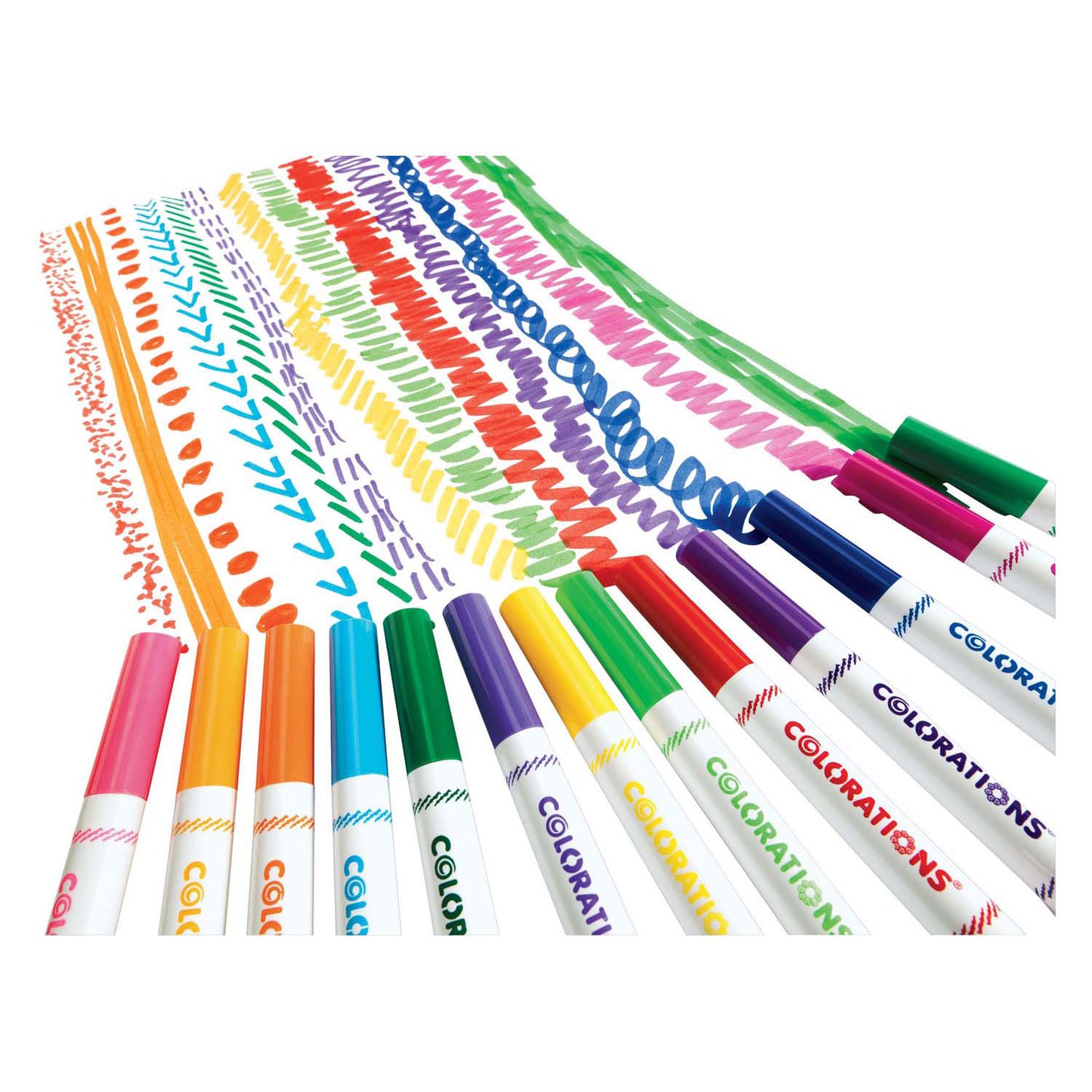 Colorazioni - pennarelli lavabili spessi - 16 colori, 256 pz.