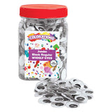 Colorations - zwarte wiebeloogjes, 100st. - afbeelding 1