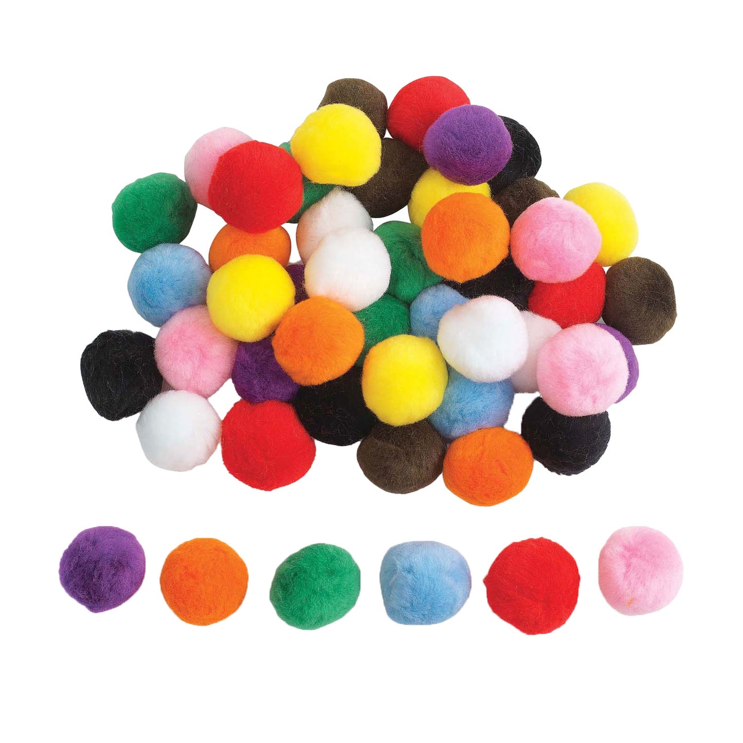 Colorazioni - Pompon colorati 5 cm, 50 °.