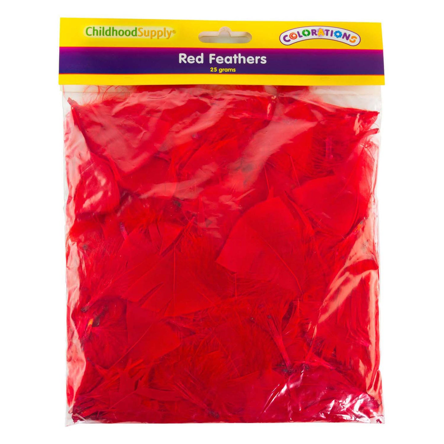 Colorazioni - piume rosse, 25 grammi