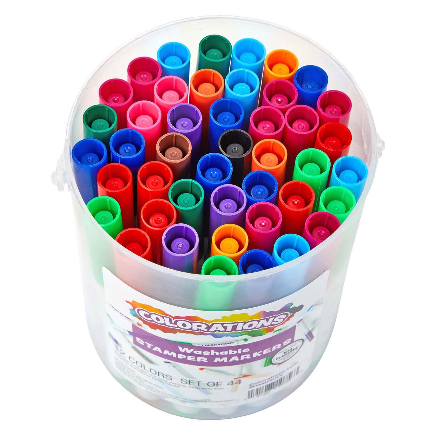 Colorazioni - pennarelli per timbri lavabili, 44 pz.