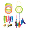 Colorations - set artesanal atrapasueños coloridos - set de 12