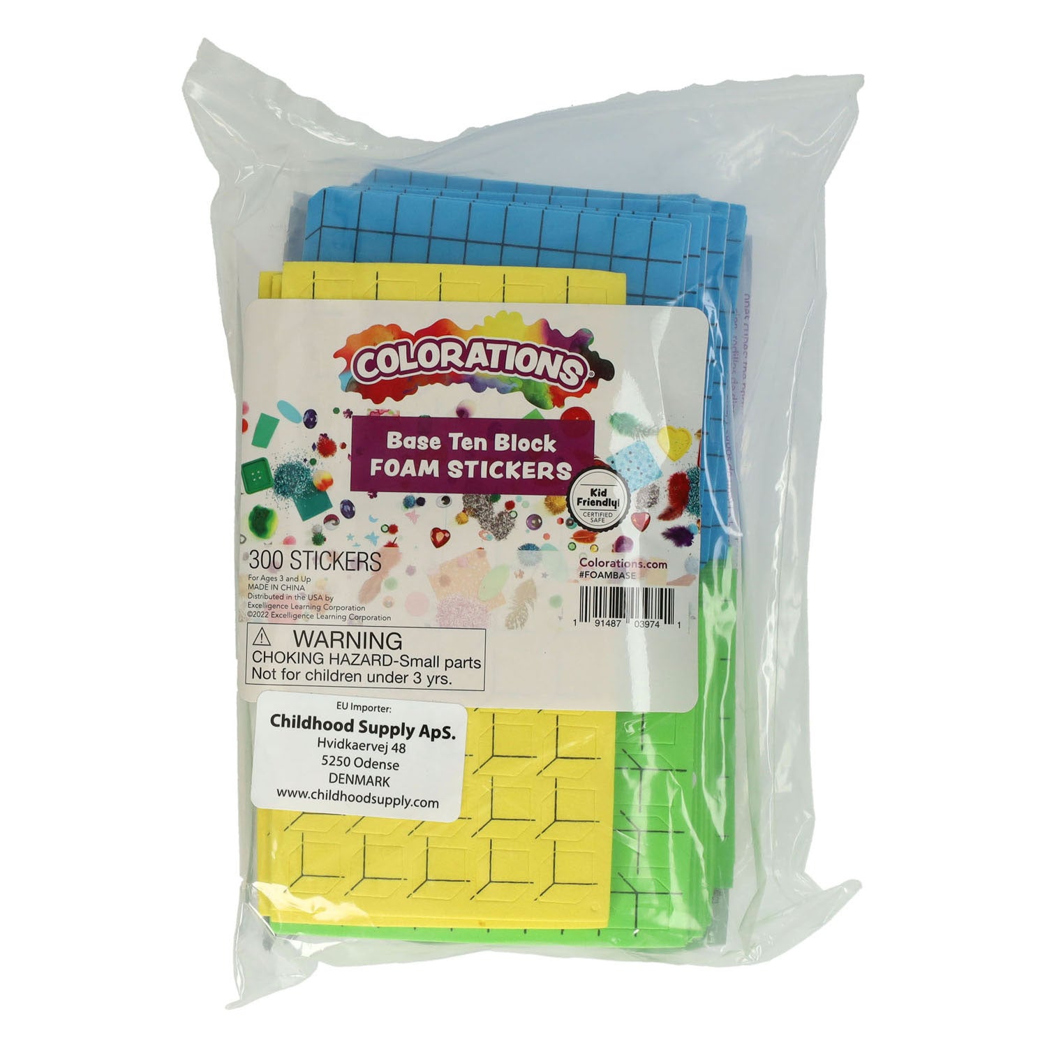 Colorazioni - adesivi matematici in schiuma - 300 pz.