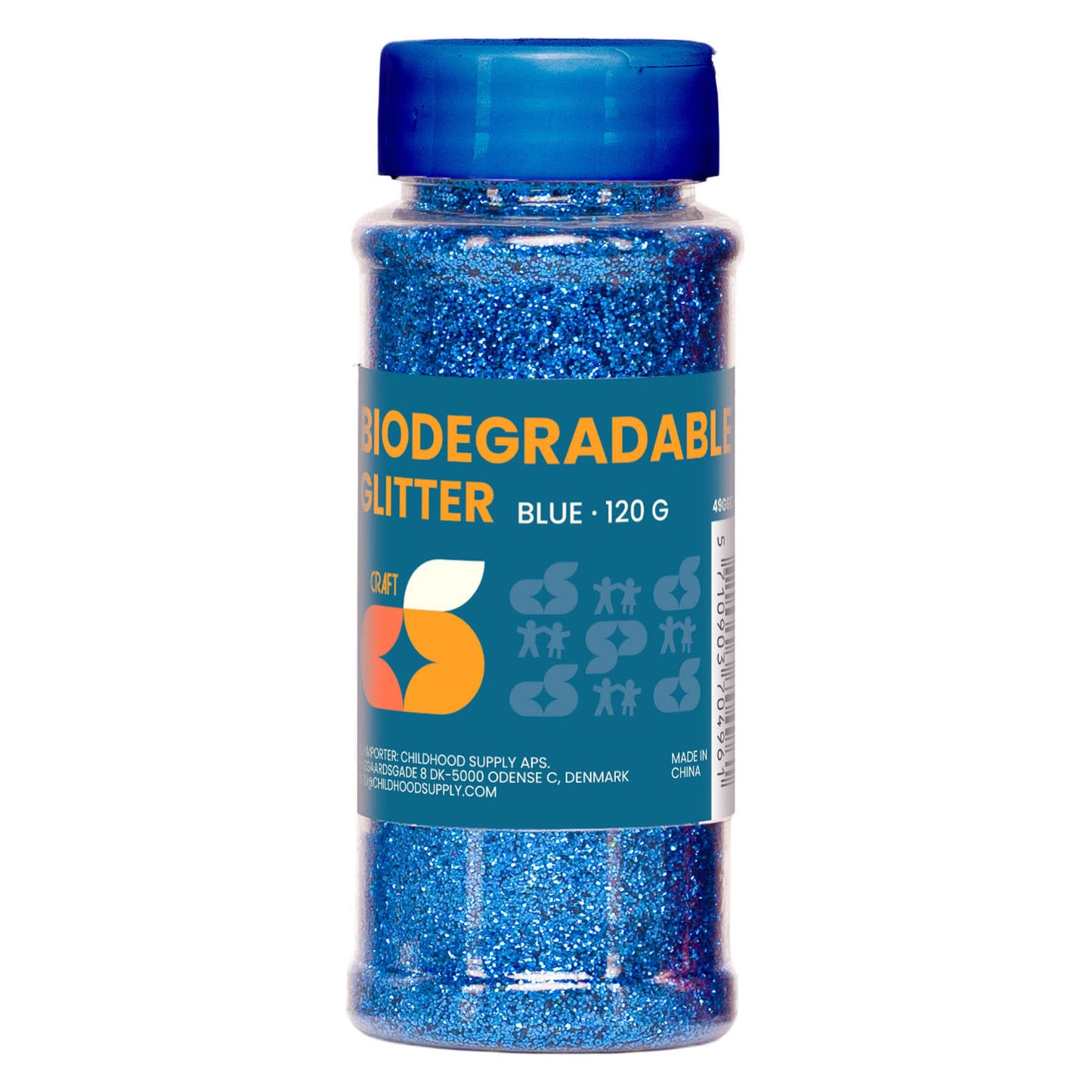 Glitter biodegradabili - blu - 120 grammi