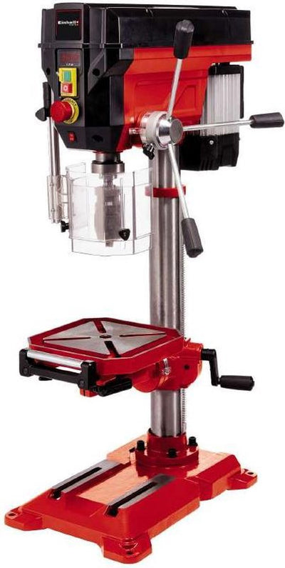 Einhell column drill te-bd 750 e - 750 w - 450-2,500 t min - b16 - mk2 - keyless drill chuck: ø1-16 mm - max. drilling depth: 80 mm - drilling table: 243x243 mm - drilling table is tiltable, rotatable and height-adjustable