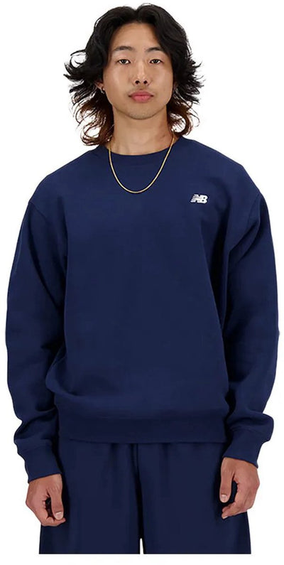 Maglione da uomo in pile New Balance Sport Essentials - blu scuro
