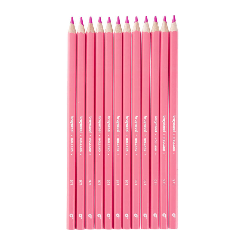 Bruynzeel • super kleurpotloden zuurstokroze 12pcs